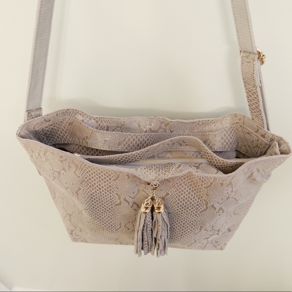 Suede Snake Print Purse - Picture 2 of 7